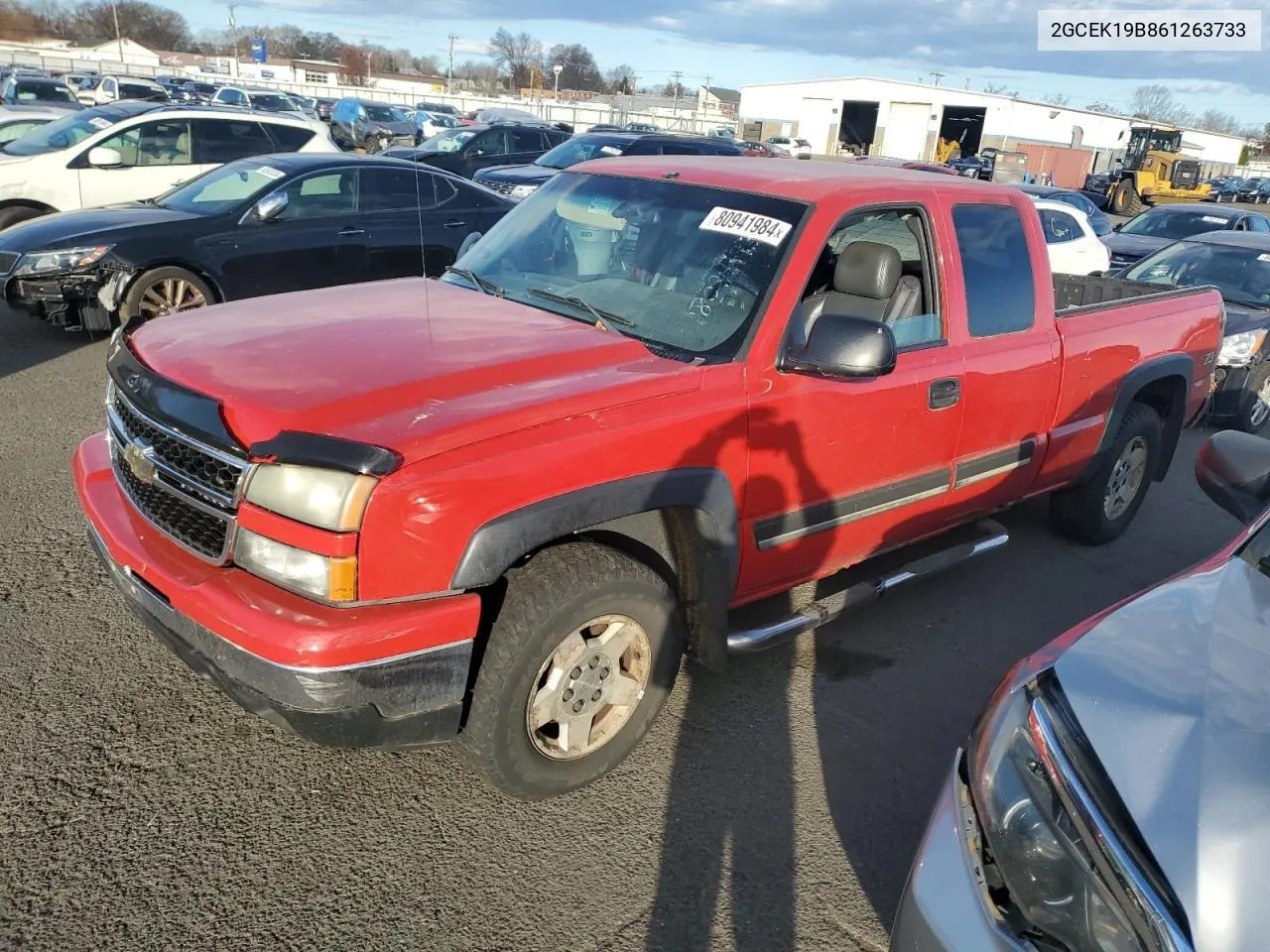 2006 Chevrolet Silverado K1500 VIN: 2GCEK19B861263733 Lot: 80941984