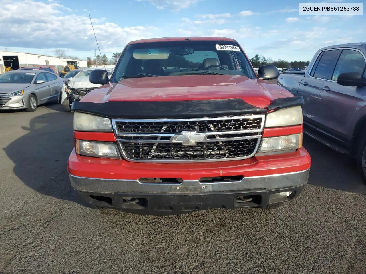 2006 Chevrolet Silverado K1500 VIN: 2GCEK19B861263733 Lot: 80941984