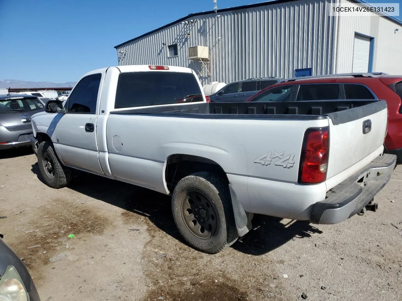 2006 Chevrolet Silverado K1500 VIN: 1GCEK14V26E131423 Lot: 80955584