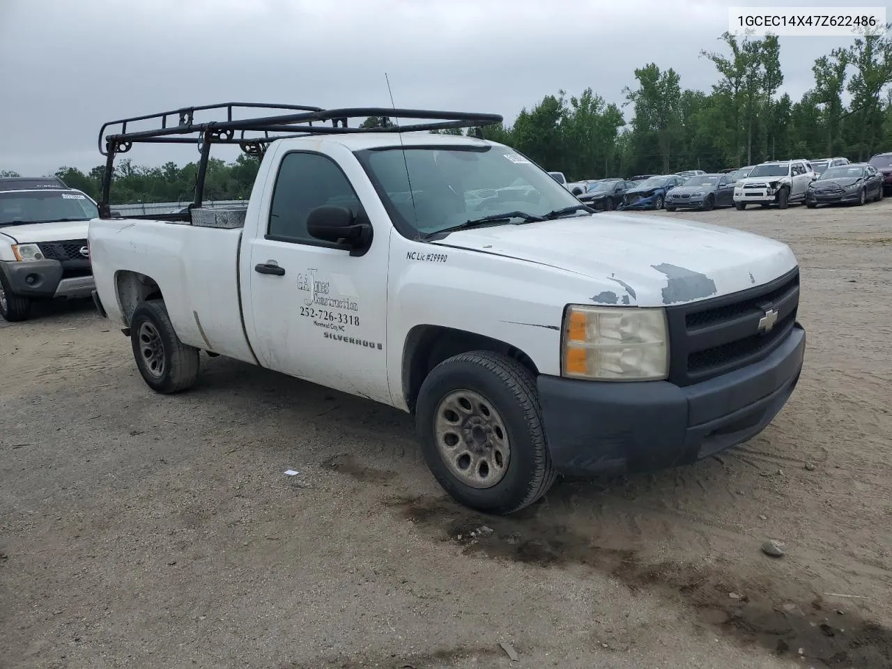 2007 Chevrolet Silverado C1500 Classic VIN: 1GCEC14X47Z622486 Lot: 51920514