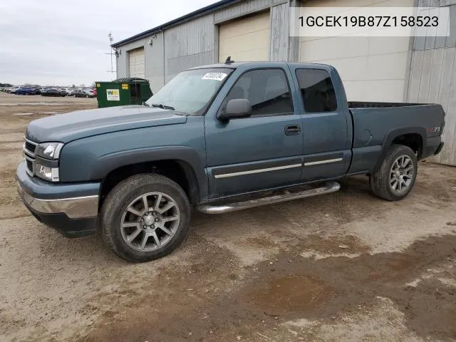 2007 Chevrolet Silverado K1500 Classic VIN: 1GCEK19B87Z158523 Lot: 54993124