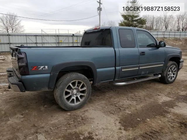 2007 Chevrolet Silverado K1500 Classic VIN: 1GCEK19B87Z158523 Lot: 54993124