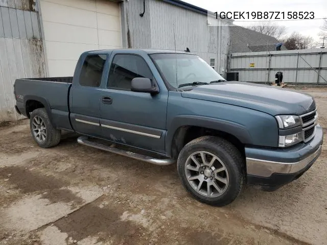 2007 Chevrolet Silverado K1500 Classic VIN: 1GCEK19B87Z158523 Lot: 54993124