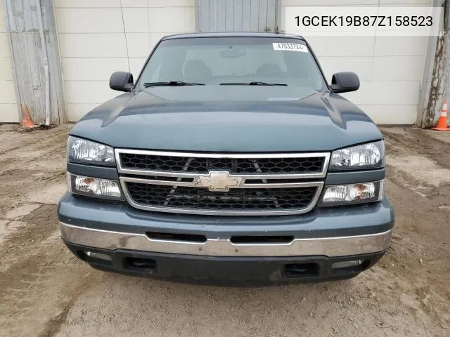 2007 Chevrolet Silverado K1500 Classic VIN: 1GCEK19B87Z158523 Lot: 54993124