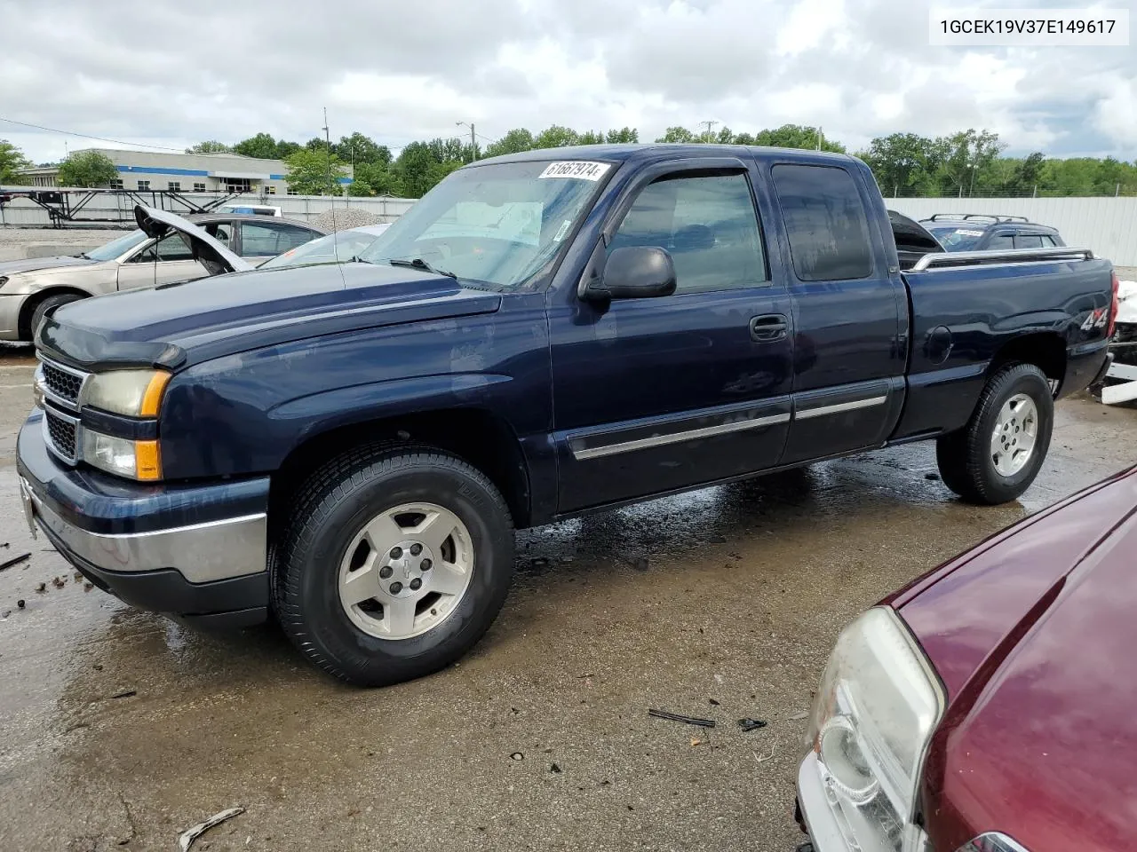 2007 Chevrolet Silverado K1500 Classic VIN: 1GCEK19V37E149617 Lot: 61667974