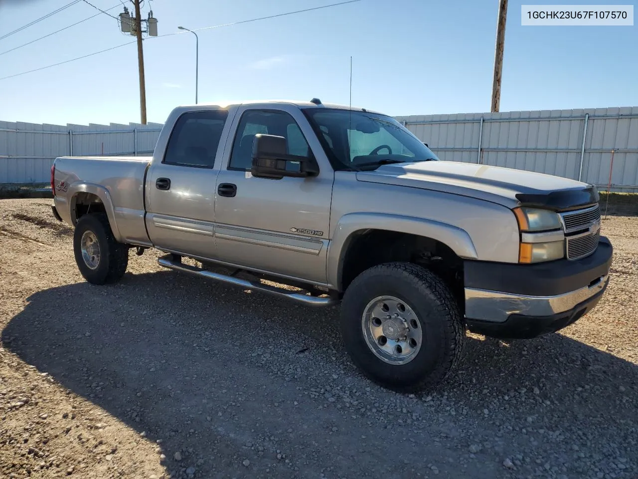 2007 Chevrolet Silverado K2500 Heavy Duty VIN: 1GCHK23U67F107570 Lot: 62207434