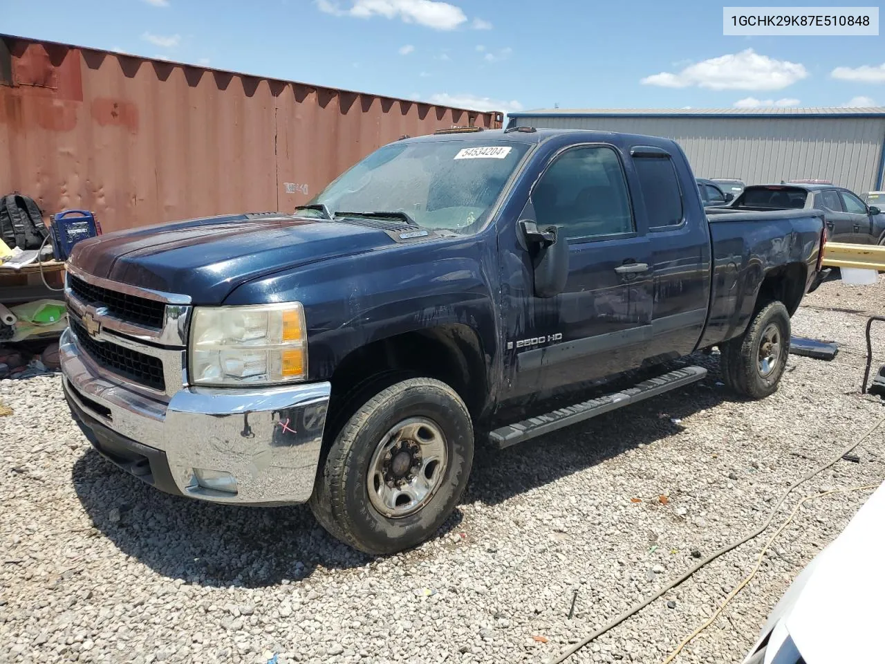 2007 Chevrolet Silverado K2500 Heavy Duty VIN: 1GCHK29K87E510848 Lot: 62264224