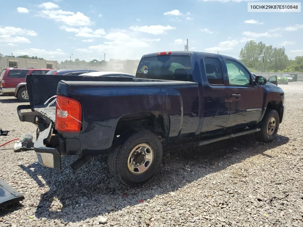 2007 Chevrolet Silverado K2500 Heavy Duty VIN: 1GCHK29K87E510848 Lot: 62264224