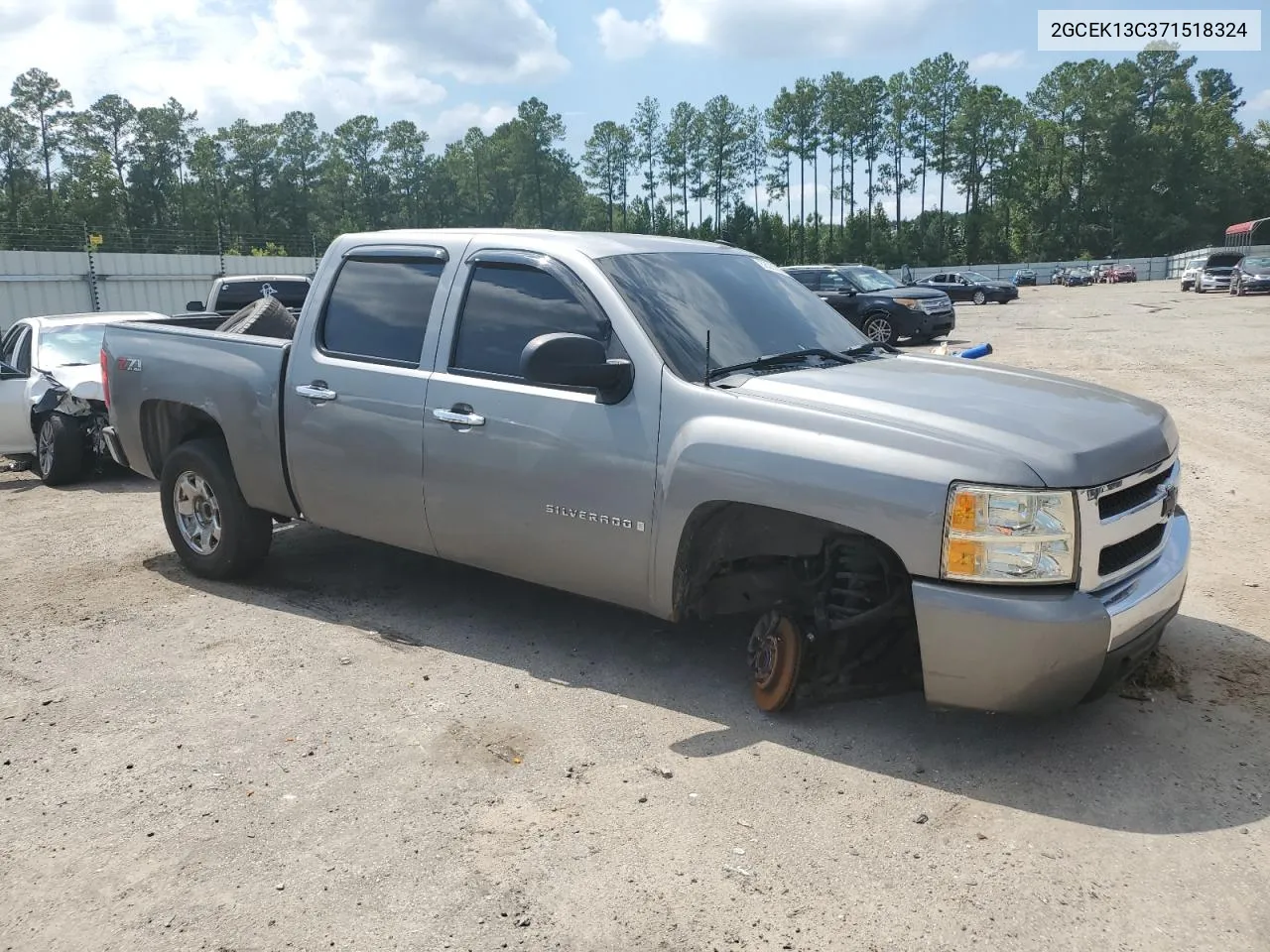 2007 Chevrolet Silverado K1500 Crew Cab VIN: 2GCEK13C371518324 Lot: 68063024