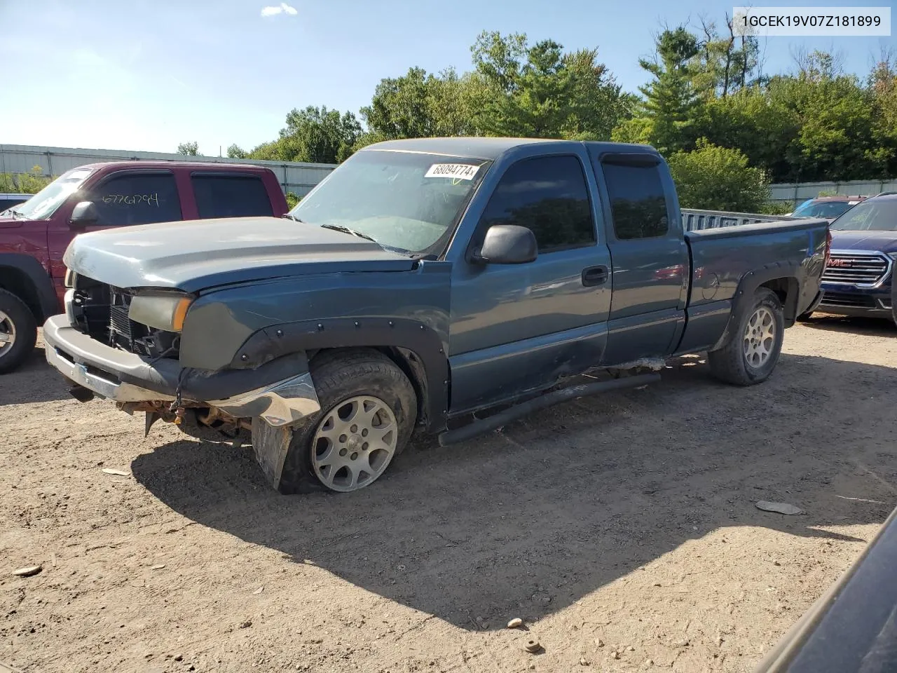 2007 Chevrolet Silverado K1500 Classic VIN: 1GCEK19V07Z181899 Lot: 68094774