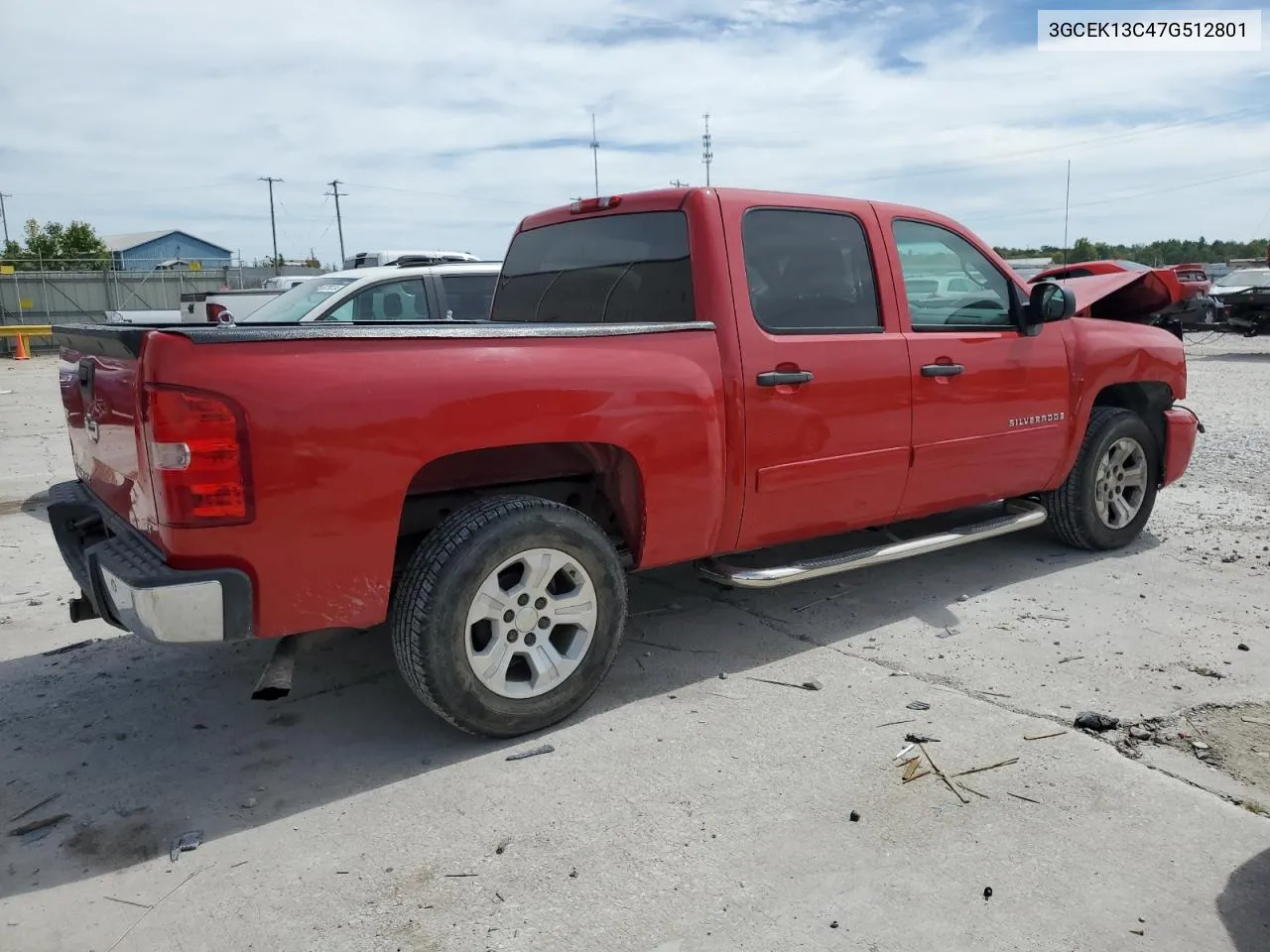 2007 Chevrolet Silverado K1500 Crew Cab VIN: 3GCEK13C47G512801 Lot: 69797214