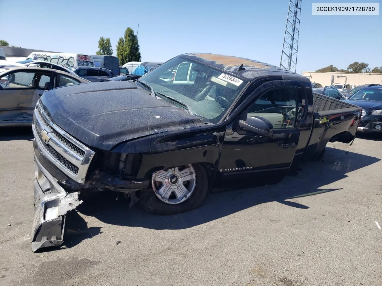 2007 Chevrolet Silverado K1500 VIN: 2GCEK190971728780 Lot: 70059844