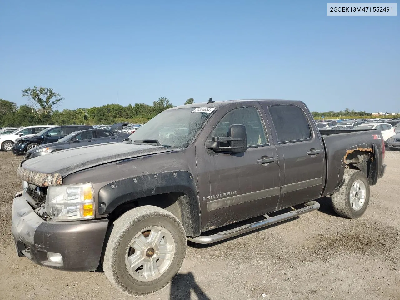 2007 Chevrolet Silverado K1500 Crew Cab VIN: 2GCEK13M471552491 Lot: 70370854