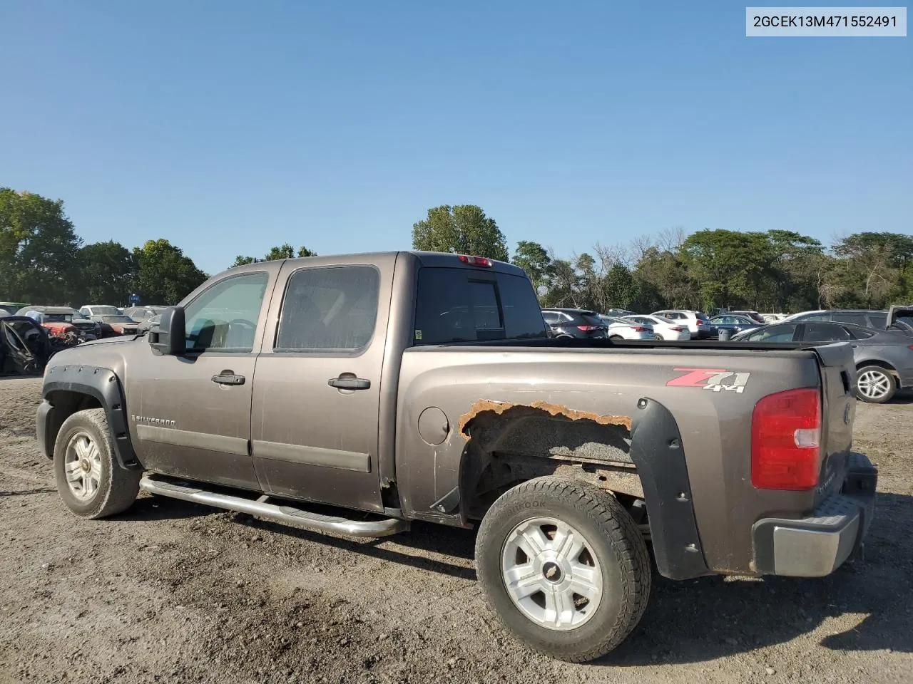 2007 Chevrolet Silverado K1500 Crew Cab VIN: 2GCEK13M471552491 Lot: 70370854