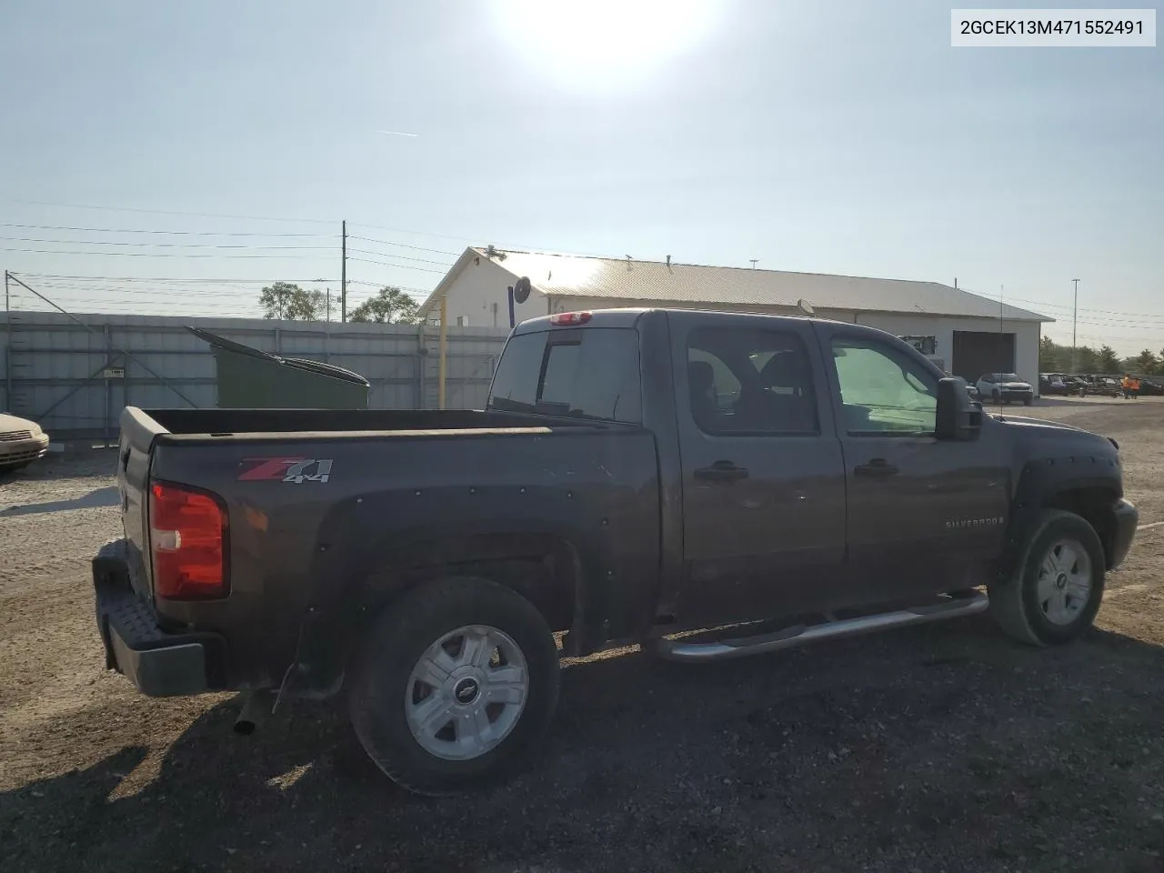 2007 Chevrolet Silverado K1500 Crew Cab VIN: 2GCEK13M471552491 Lot: 70370854