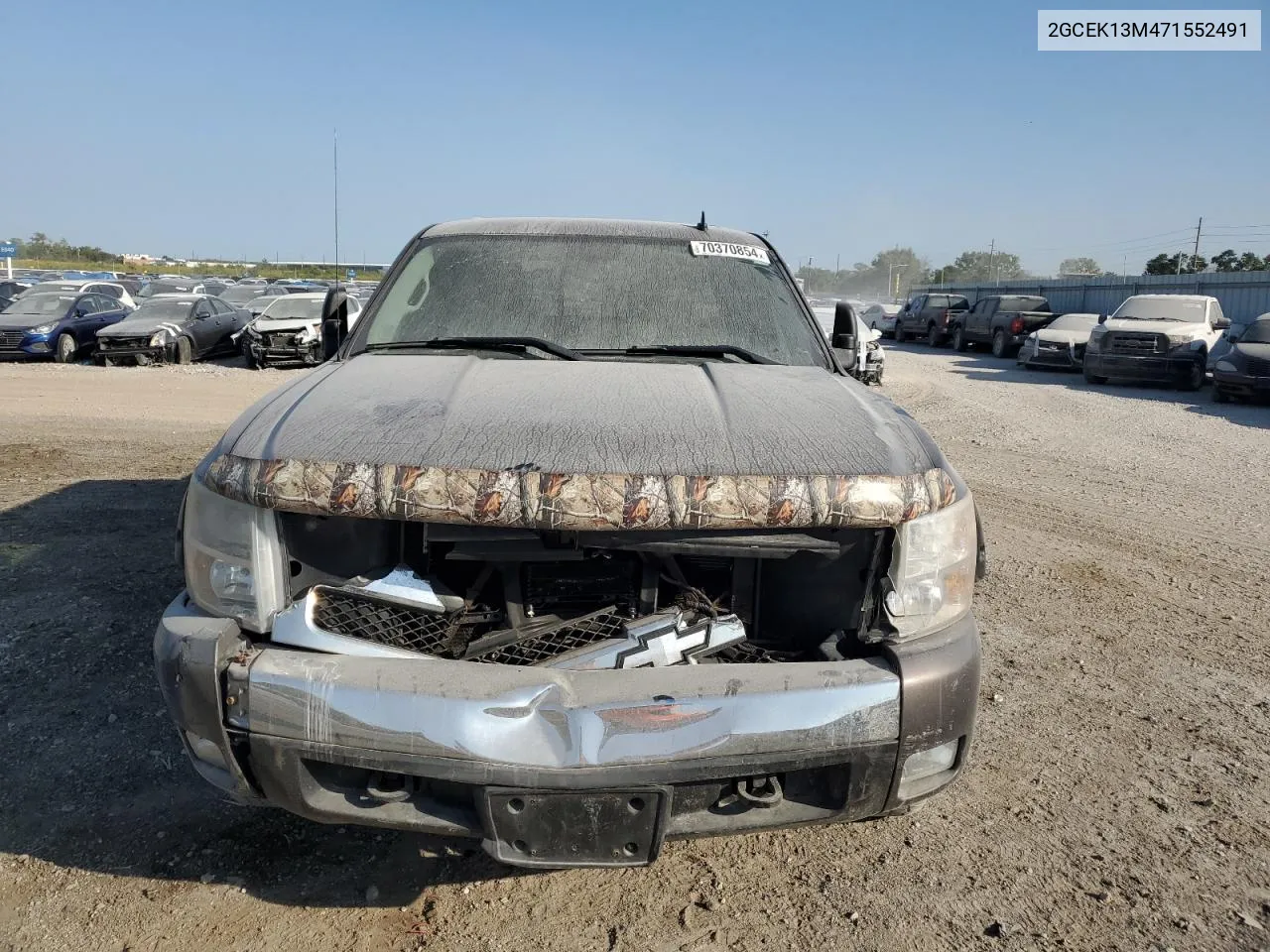 2007 Chevrolet Silverado K1500 Crew Cab VIN: 2GCEK13M471552491 Lot: 70370854