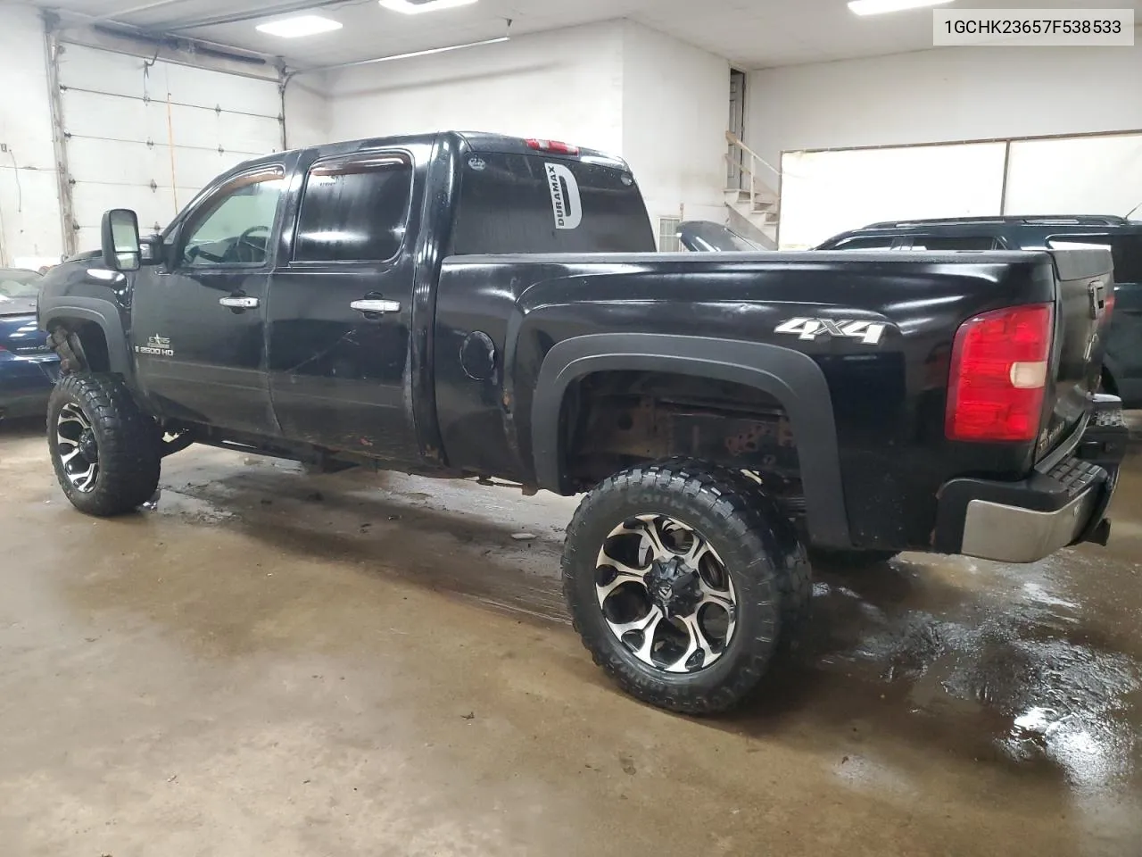 2007 Chevrolet Silverado K2500 Heavy Duty VIN: 1GCHK23657F538533 Lot: 70431794