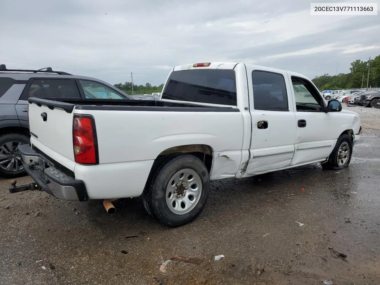 2GCEC13V771113663 2007 Chevrolet Silverado C1500 Classic Crew Cab