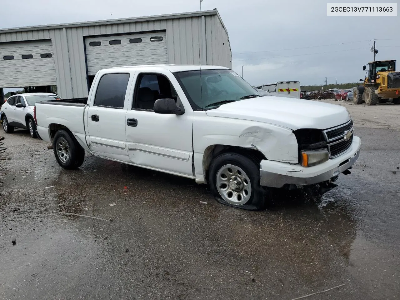 2007 Chevrolet Silverado C1500 Classic Crew Cab VIN: 2GCEC13V771113663 Lot: 70813844