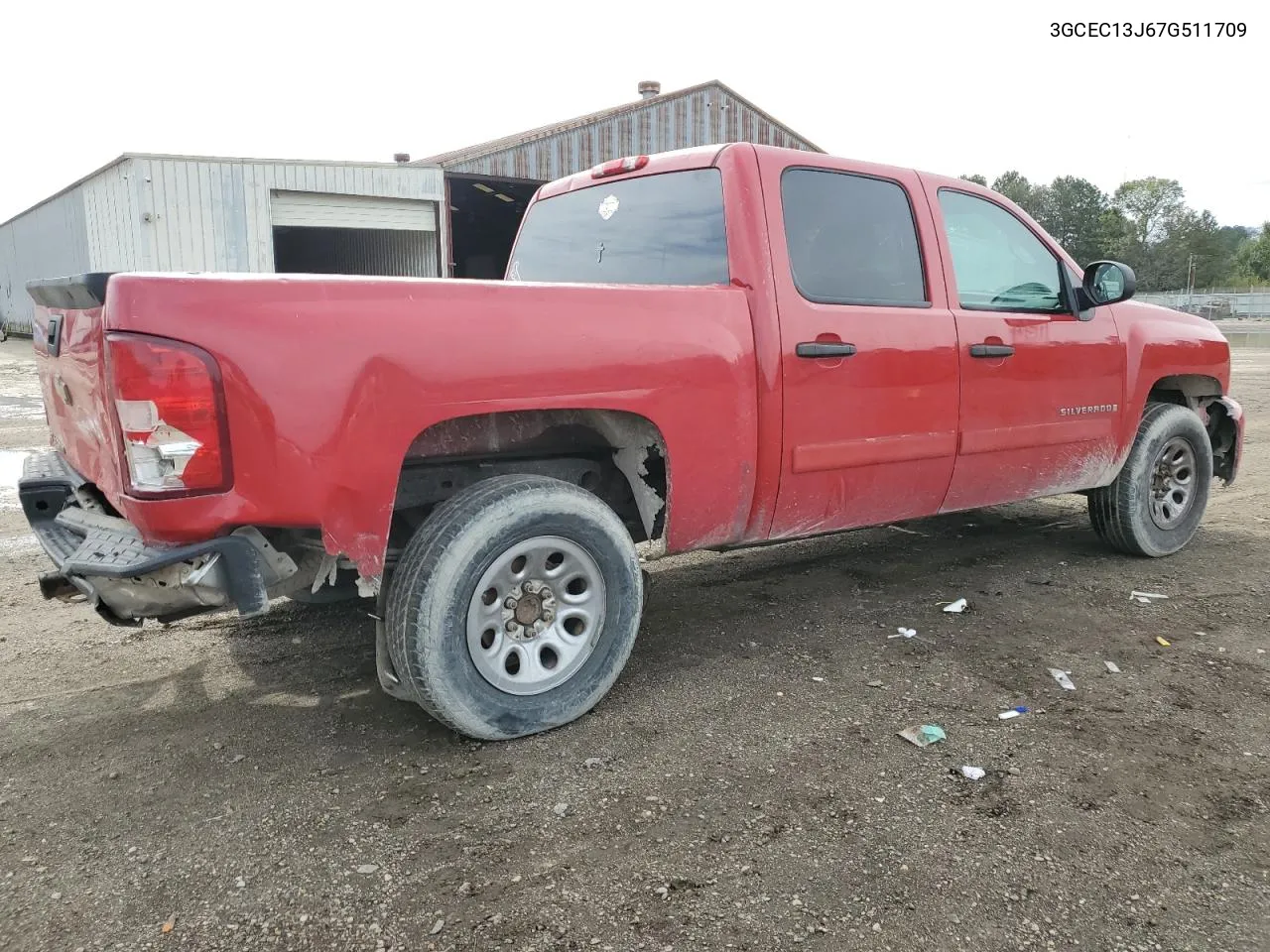 2007 Chevrolet Silverado C1500 Crew Cab VIN: 3GCEC13J67G511709 Lot: 71014694