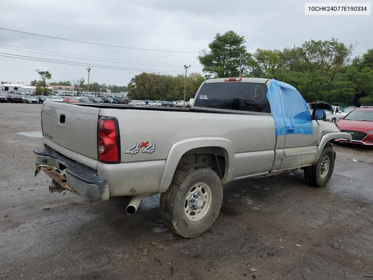 2007 Chevrolet Silverado K2500 Heavy Duty VIN: 1GCHK24D77E190334 Lot: 71284094