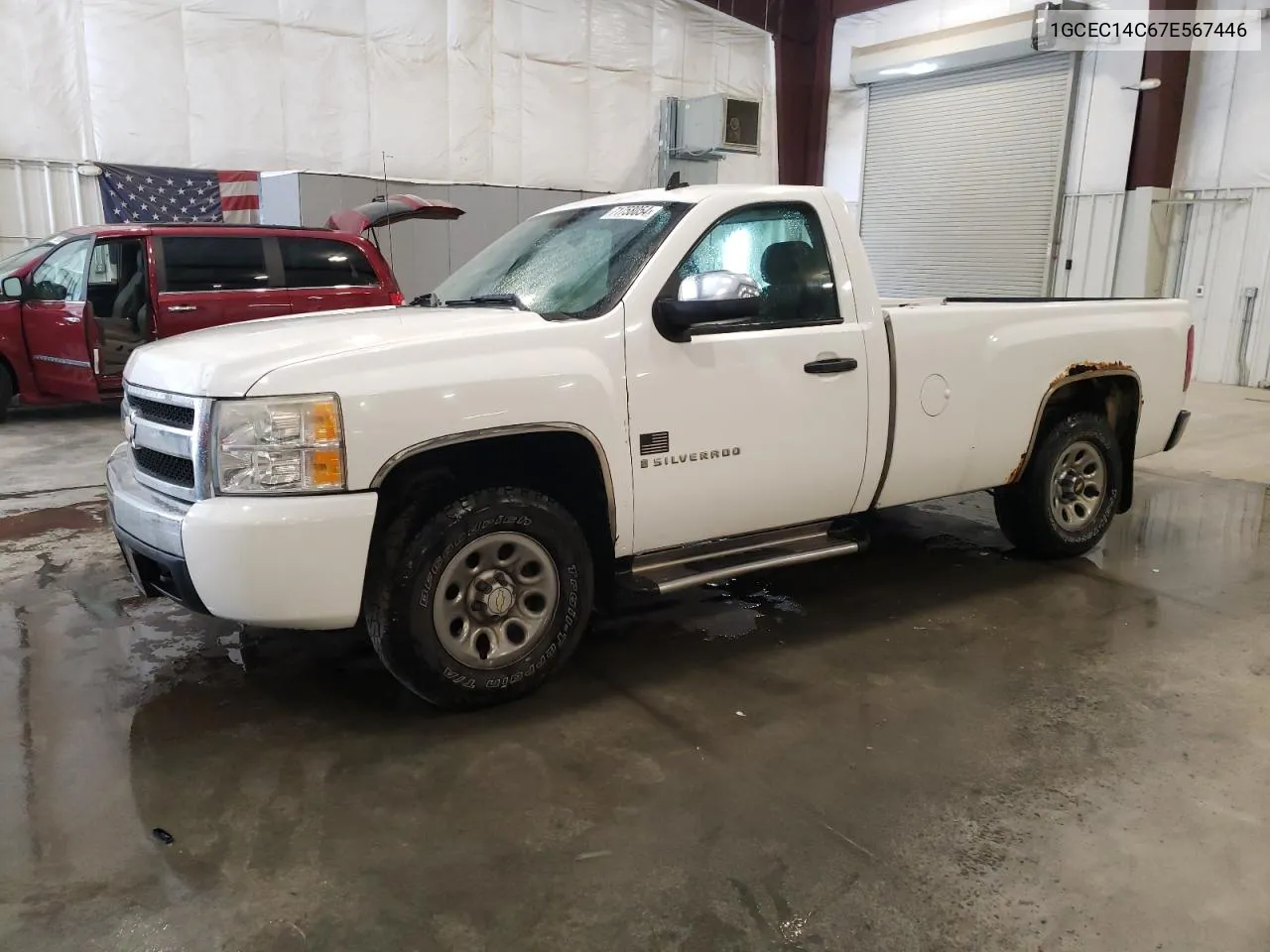 2007 Chevrolet Silverado C1500 VIN: 1GCEC14C67E567446 Lot: 71758054