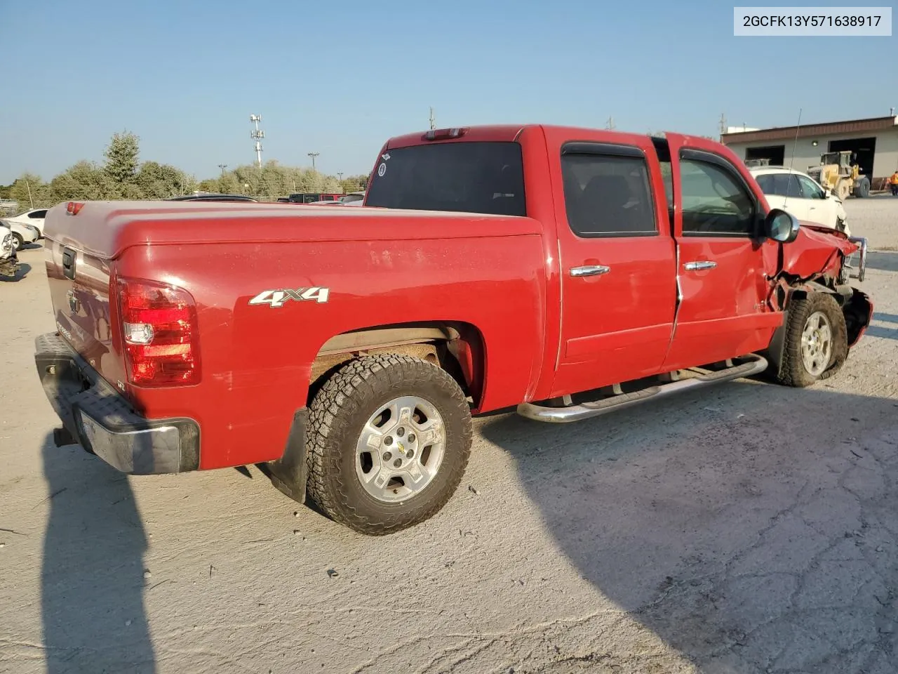 2007 Chevrolet Silverado K1500 Crew Cab VIN: 2GCFK13Y571638917 Lot: 71784794