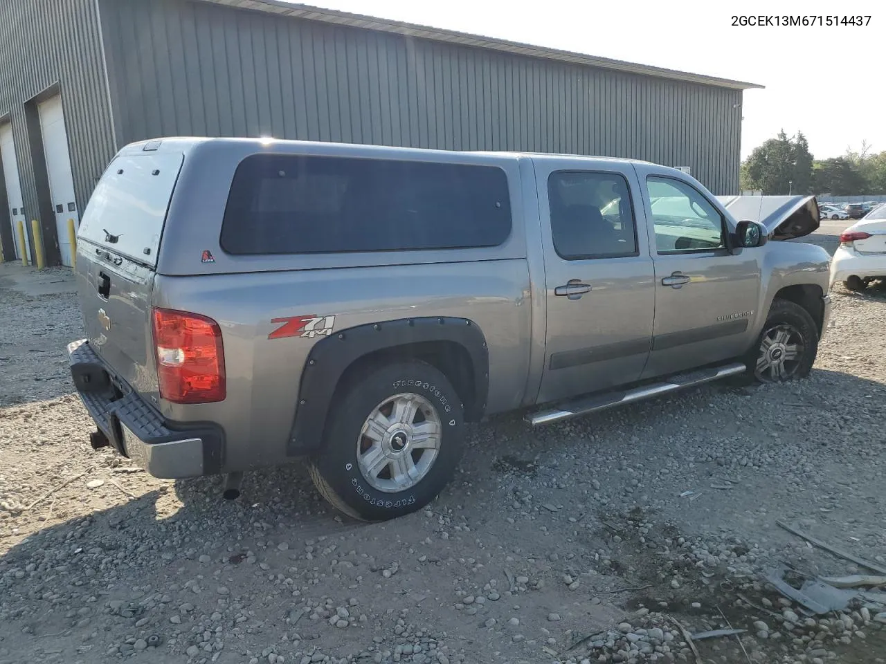 2007 Chevrolet Silverado K1500 Crew Cab VIN: 2GCEK13M671514437 Lot: 71804634