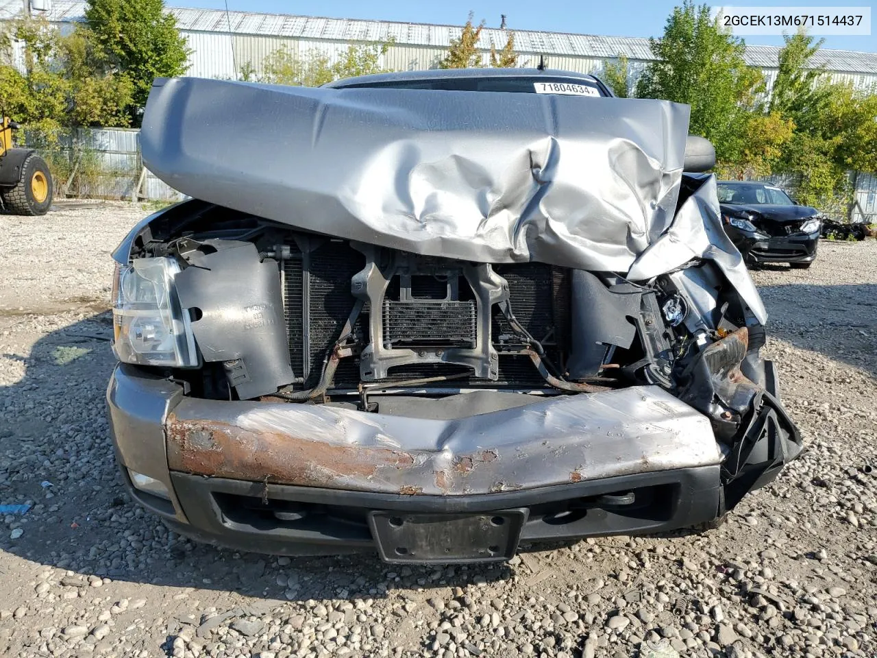 2007 Chevrolet Silverado K1500 Crew Cab VIN: 2GCEK13M671514437 Lot: 71804634