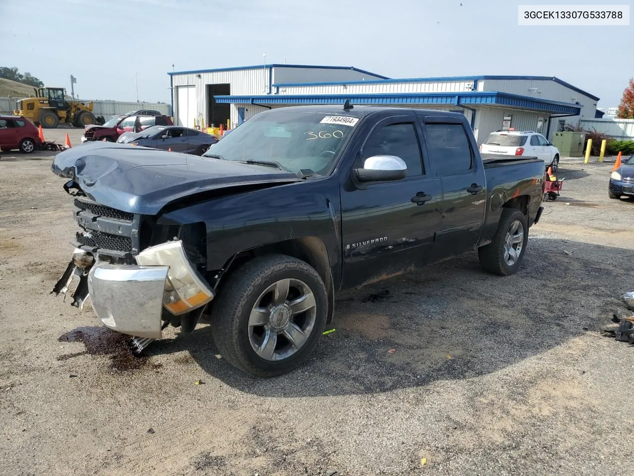 2007 Chevrolet Silverado K1500 Crew Cab VIN: 3GCEK13307G533788 Lot: 71934904