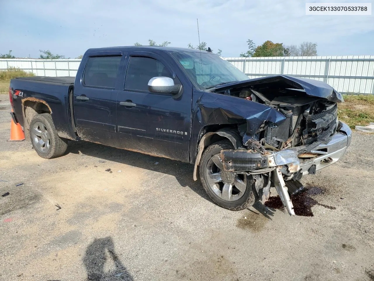 2007 Chevrolet Silverado K1500 Crew Cab VIN: 3GCEK13307G533788 Lot: 71934904