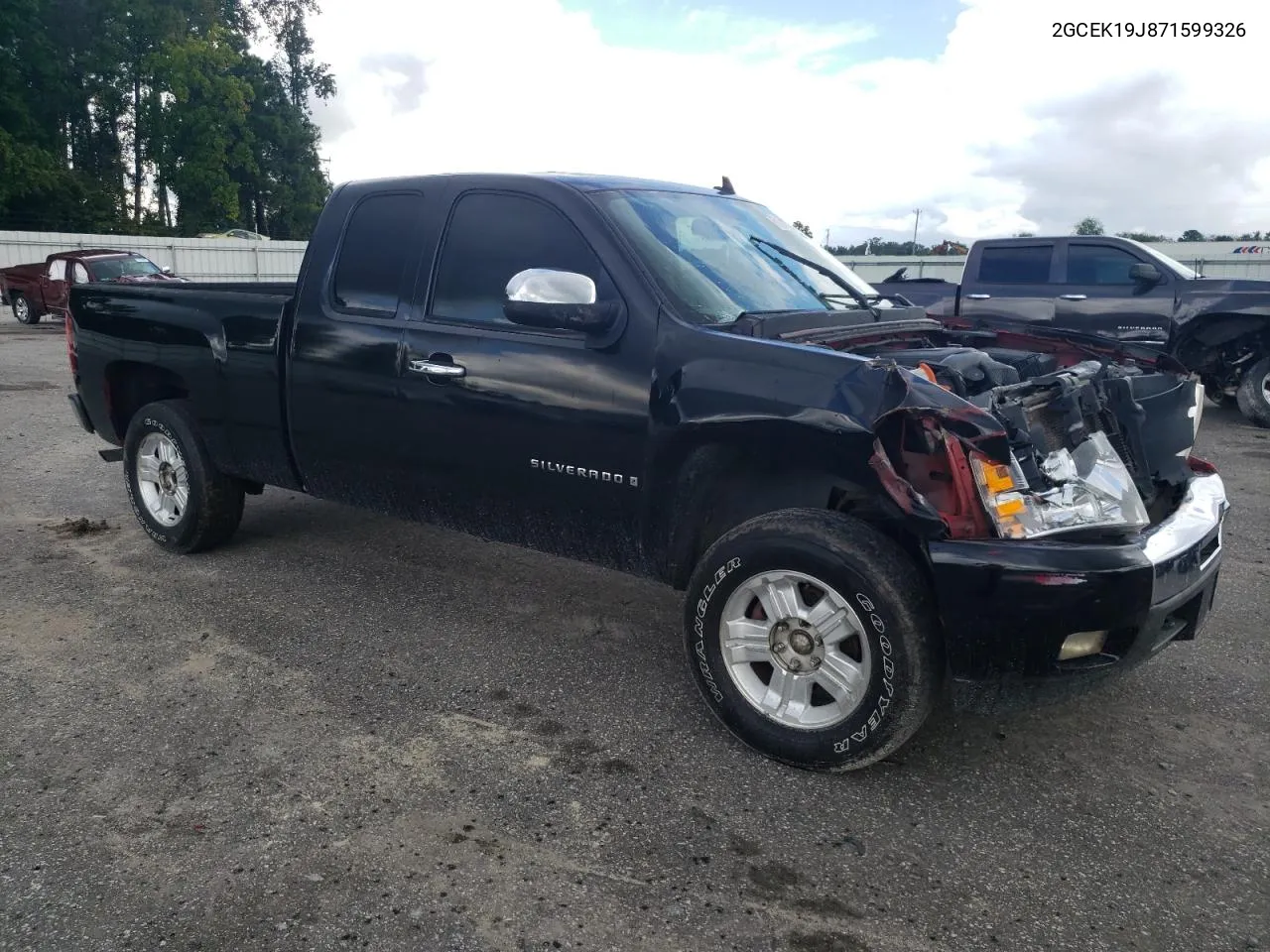 2007 Chevrolet Silverado K1500 VIN: 2GCEK19J871599326 Lot: 71972044