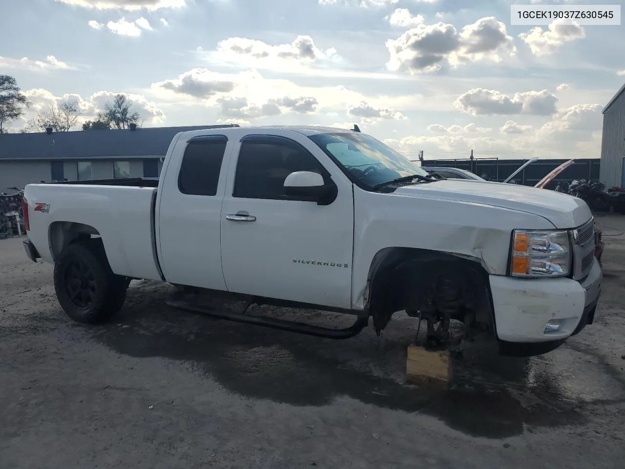 2007 Chevrolet Silverado K1500 VIN: 1GCEK19037Z630545 Lot: 72005814