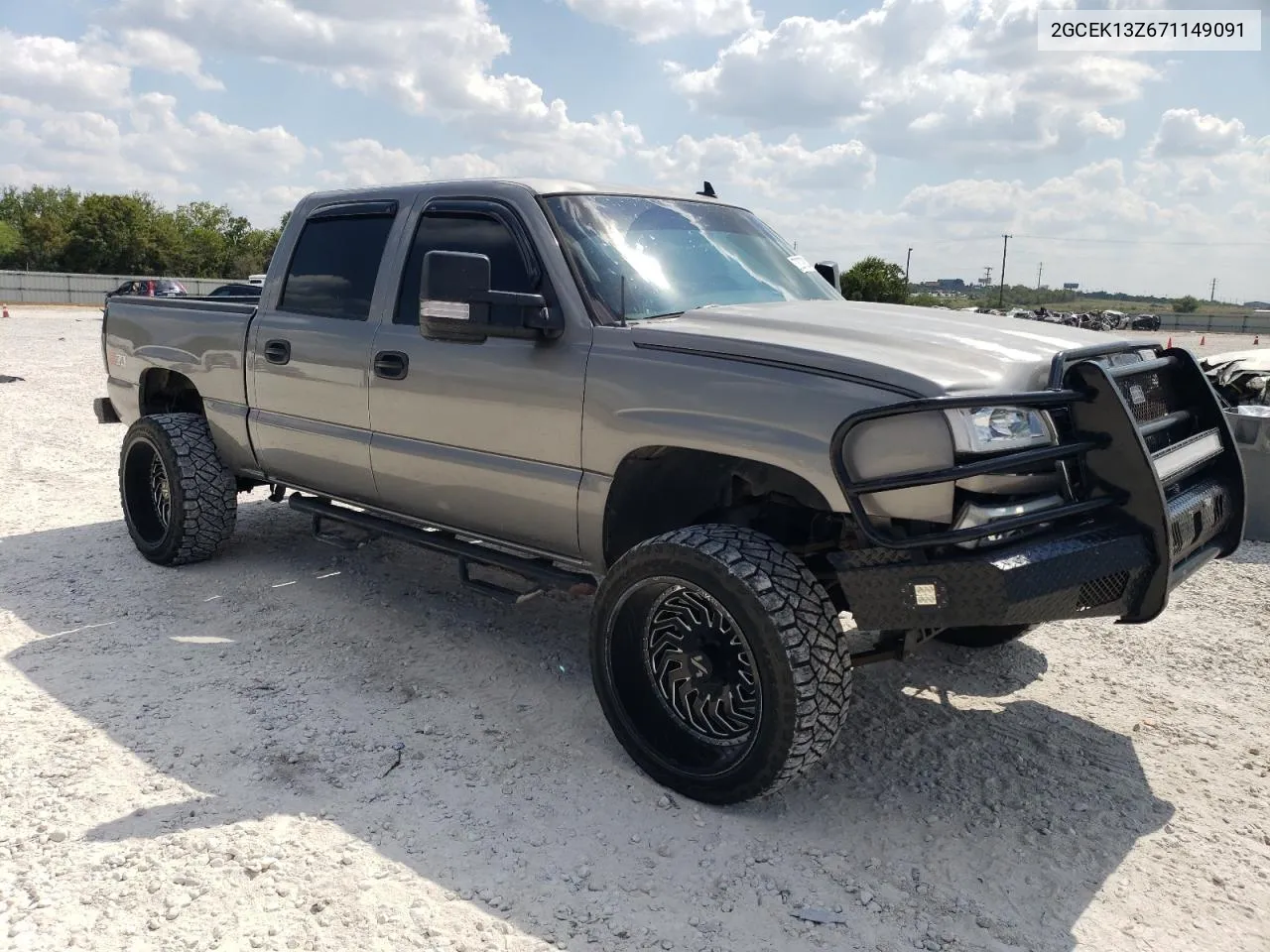 2007 Chevrolet Silverado K1500 Classic Crew Cab VIN: 2GCEK13Z671149091 Lot: 72079204