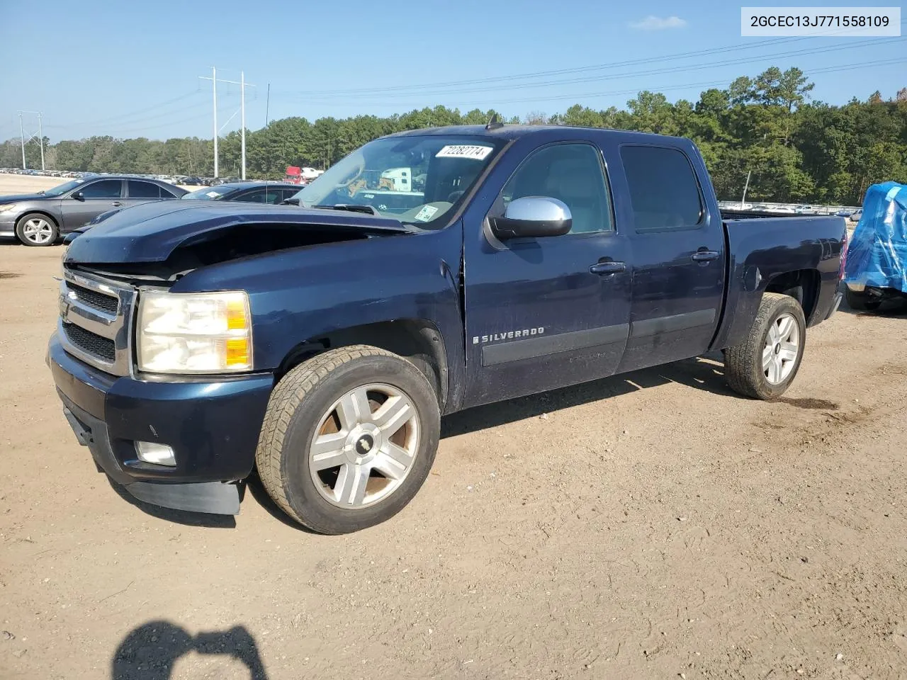 2007 Chevrolet Silverado C1500 Crew Cab VIN: 2GCEC13J771558109 Lot: 72282774