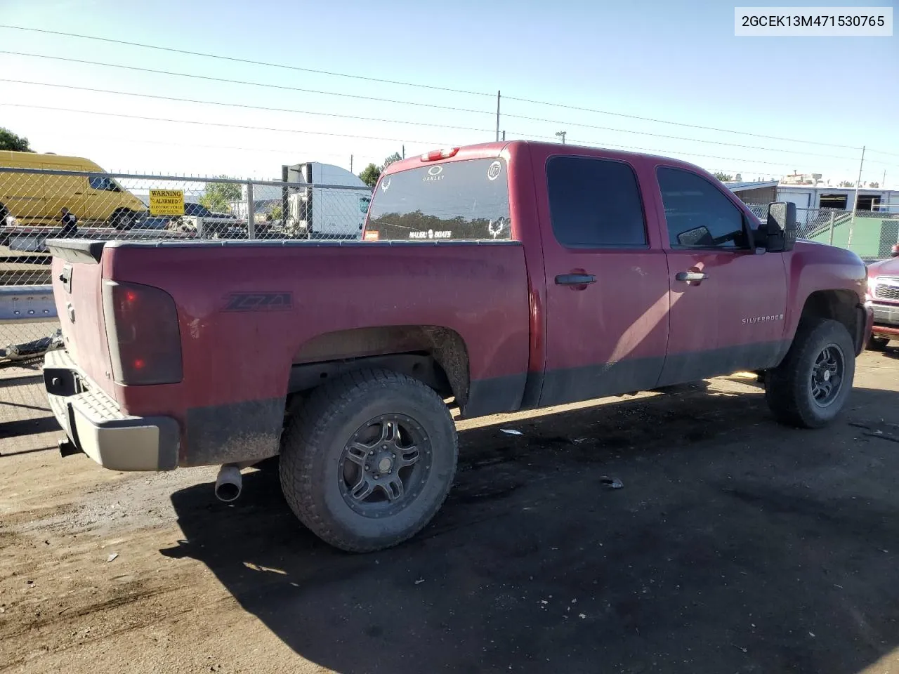 2007 Chevrolet Silverado K1500 Crew Cab VIN: 2GCEK13M471530765 Lot: 72348244