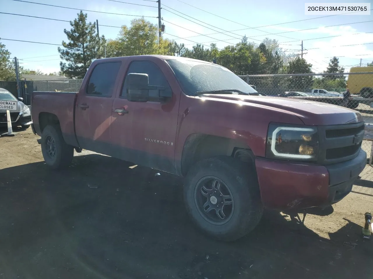 2007 Chevrolet Silverado K1500 Crew Cab VIN: 2GCEK13M471530765 Lot: 72348244