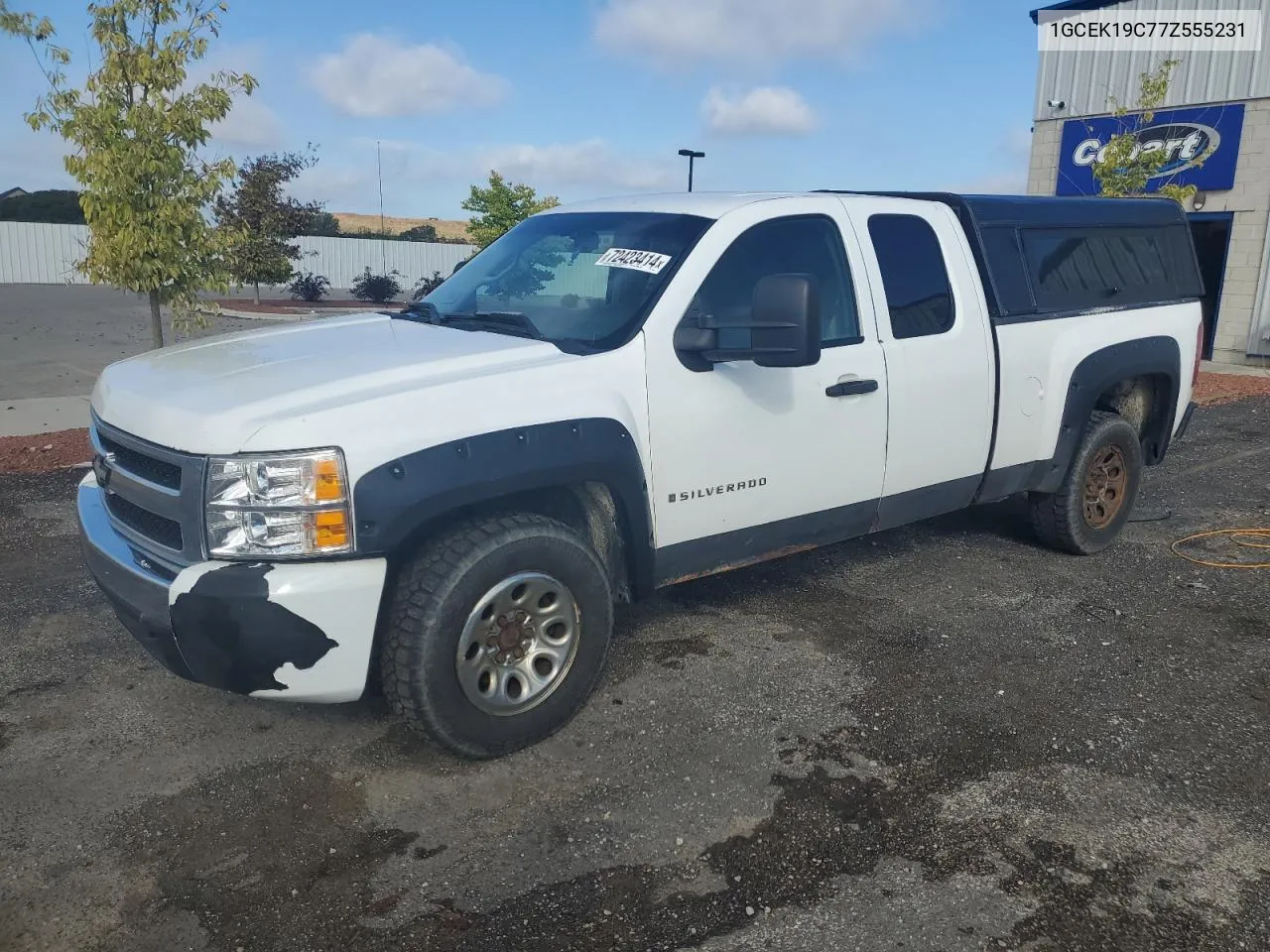 2007 Chevrolet Silverado K1500 VIN: 1GCEK19C77Z555231 Lot: 72423414