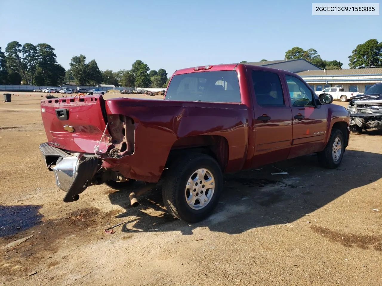 2007 Chevrolet Silverado C1500 Crew Cab VIN: 2GCEC13C971583885 Lot: 72515644