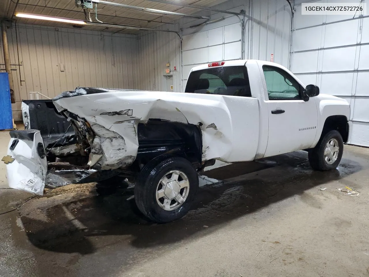 2007 Chevrolet Silverado K1500 VIN: 1GCEK14CX7Z572726 Lot: 72602124