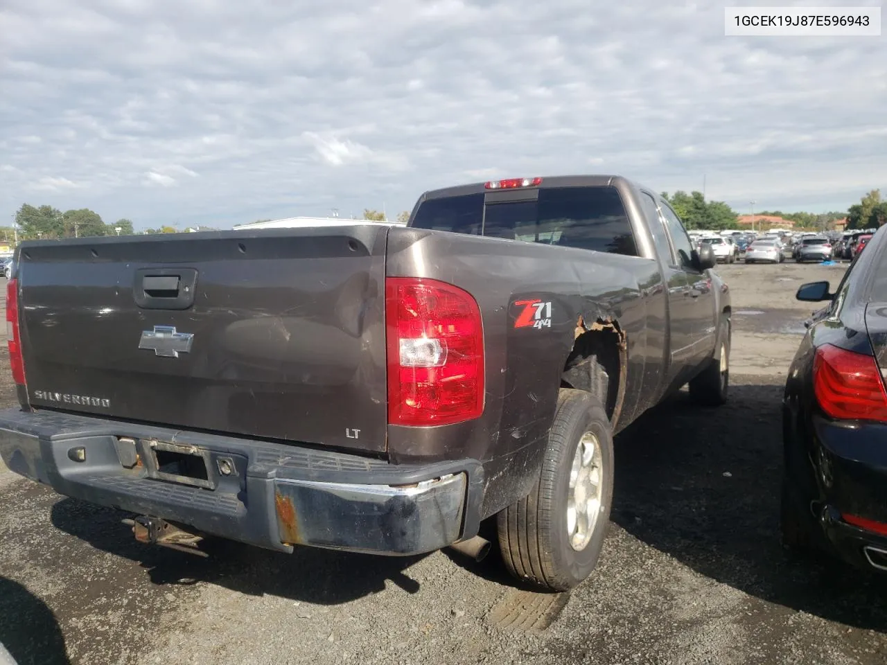 2007 Chevrolet Silverado K1500 VIN: 1GCEK19J87E596943 Lot: 72636464