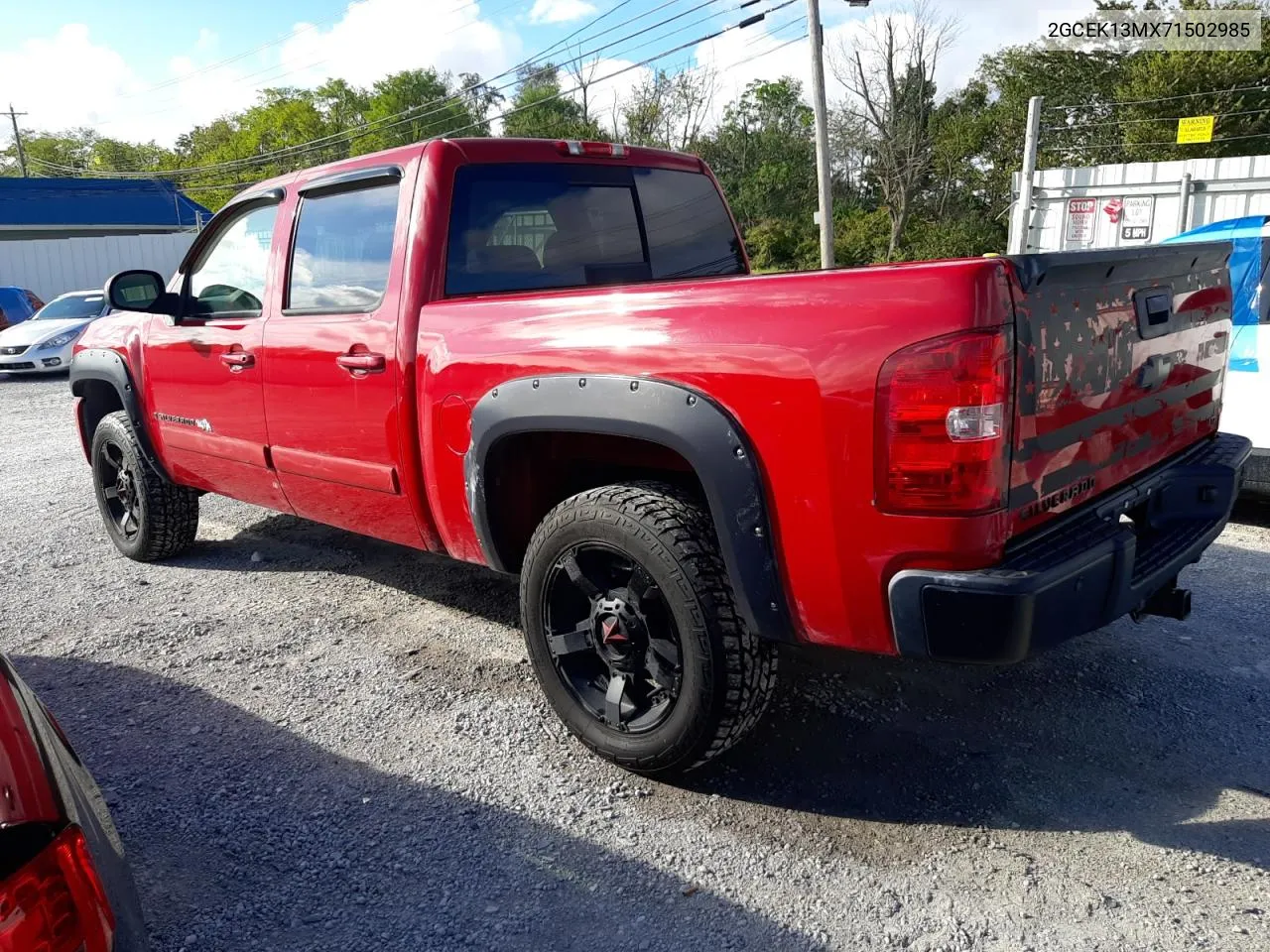 2007 Chevrolet Silverado K1500 Crew Cab VIN: 2GCEK13MX71502985 Lot: 72823824