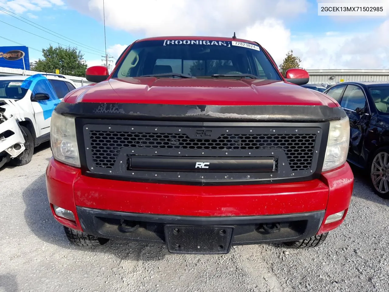 2007 Chevrolet Silverado K1500 Crew Cab VIN: 2GCEK13MX71502985 Lot: 72823824