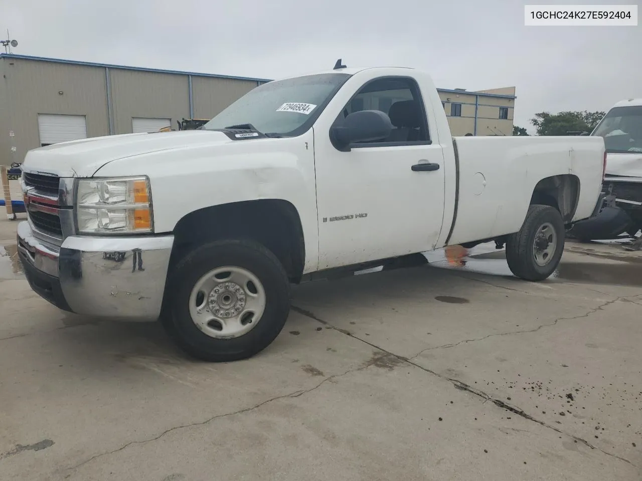 2007 Chevrolet Silverado C2500 Heavy Duty VIN: 1GCHC24K27E592404 Lot: 72946934