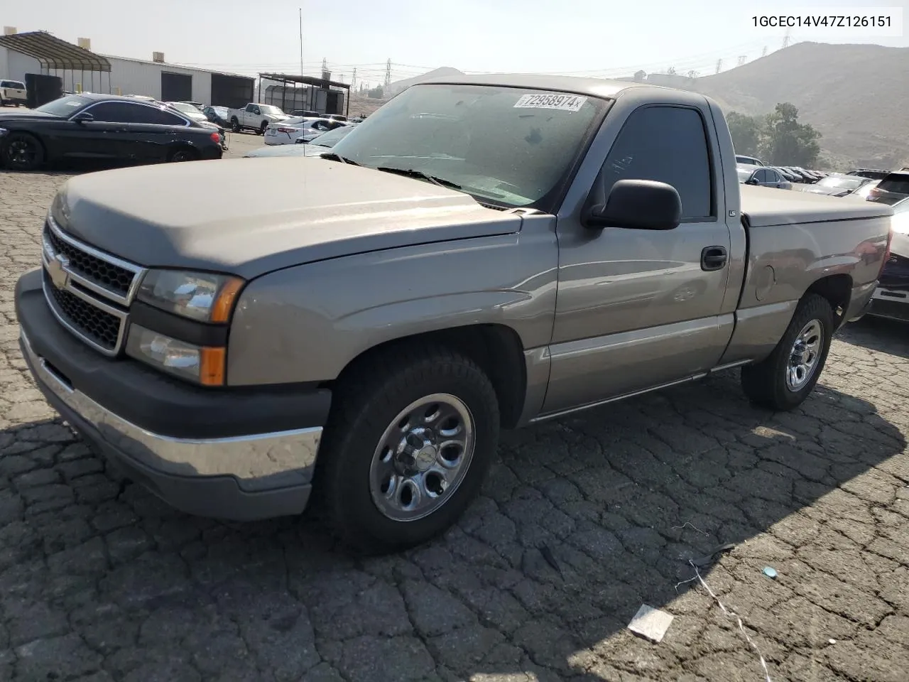 2007 Chevrolet Silverado C1500 Classic VIN: 1GCEC14V47Z126151 Lot: 72958974