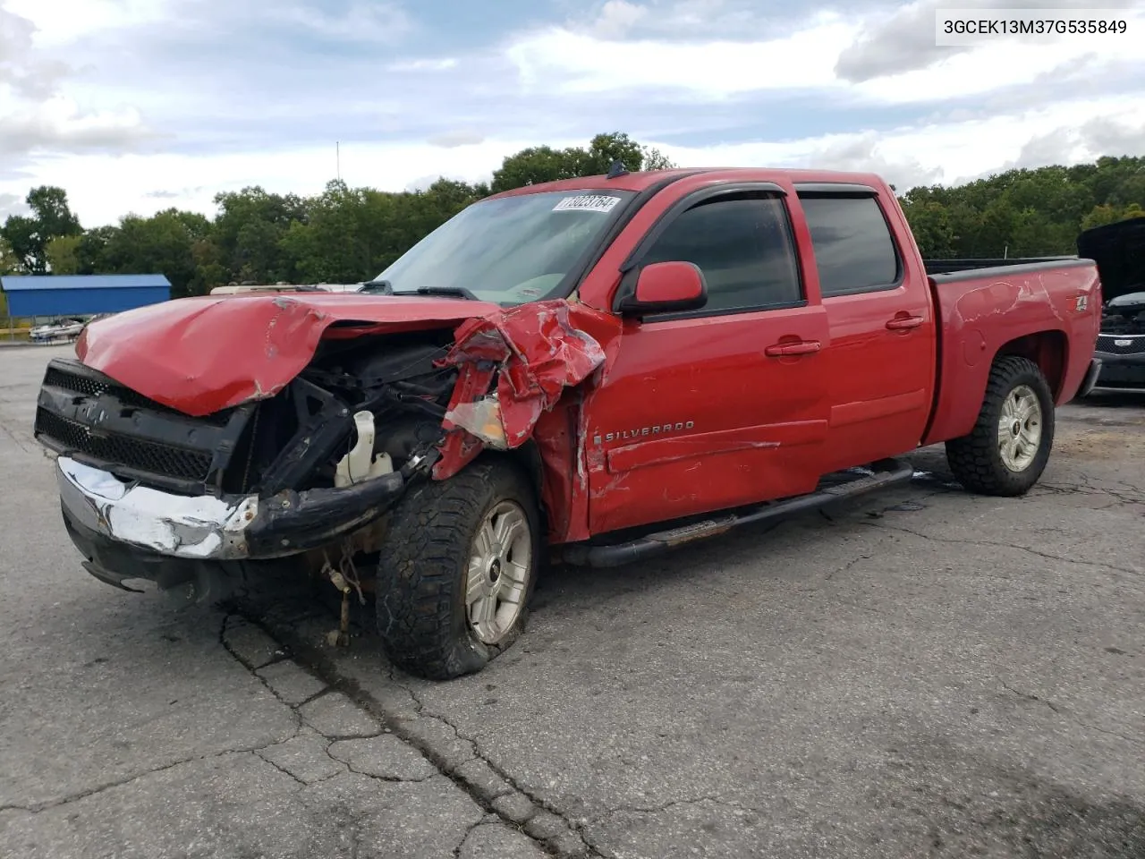 2007 Chevrolet Silverado K1500 Crew Cab VIN: 3GCEK13M37G535849 Lot: 73023764