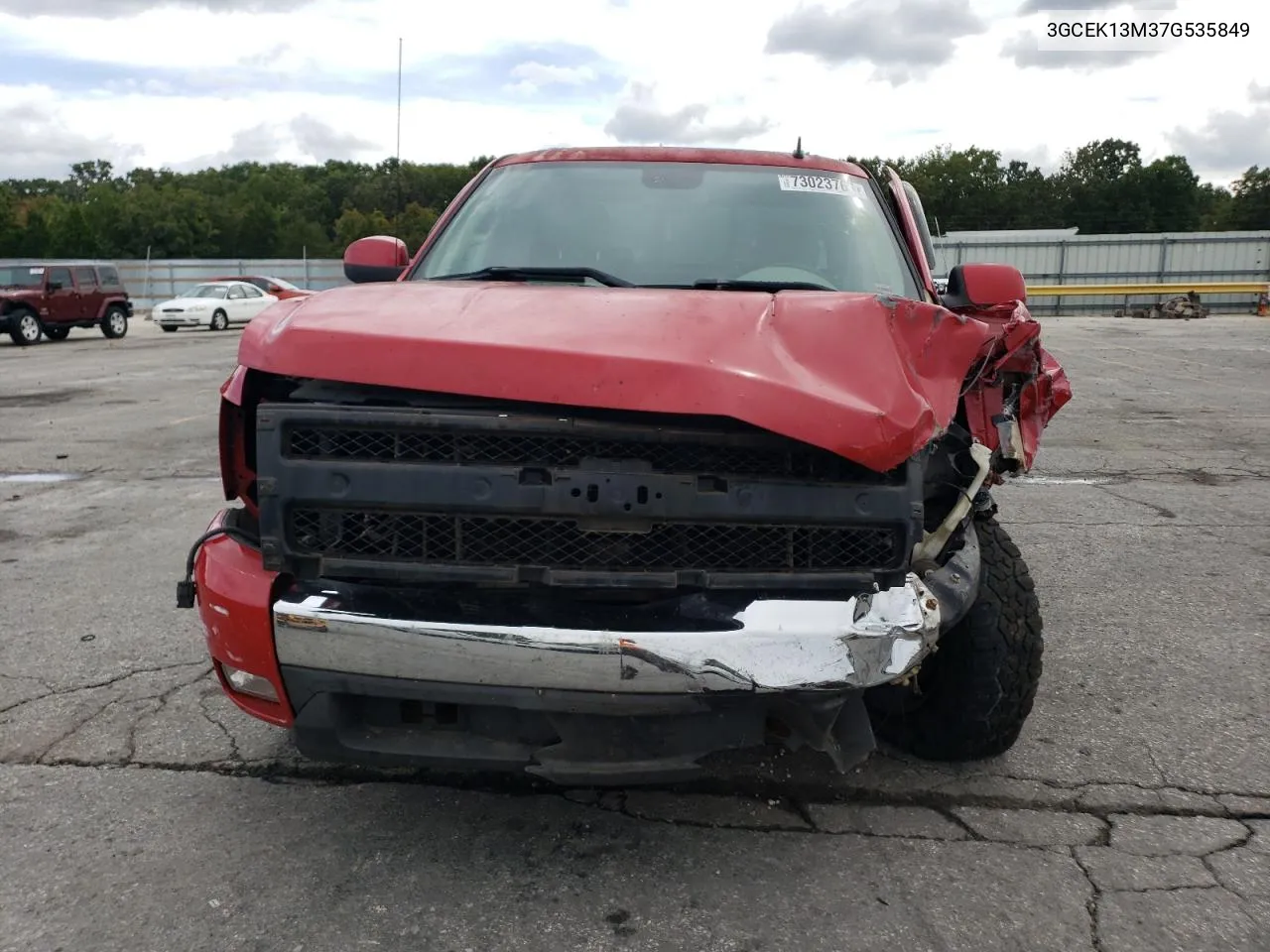 2007 Chevrolet Silverado K1500 Crew Cab VIN: 3GCEK13M37G535849 Lot: 73023764