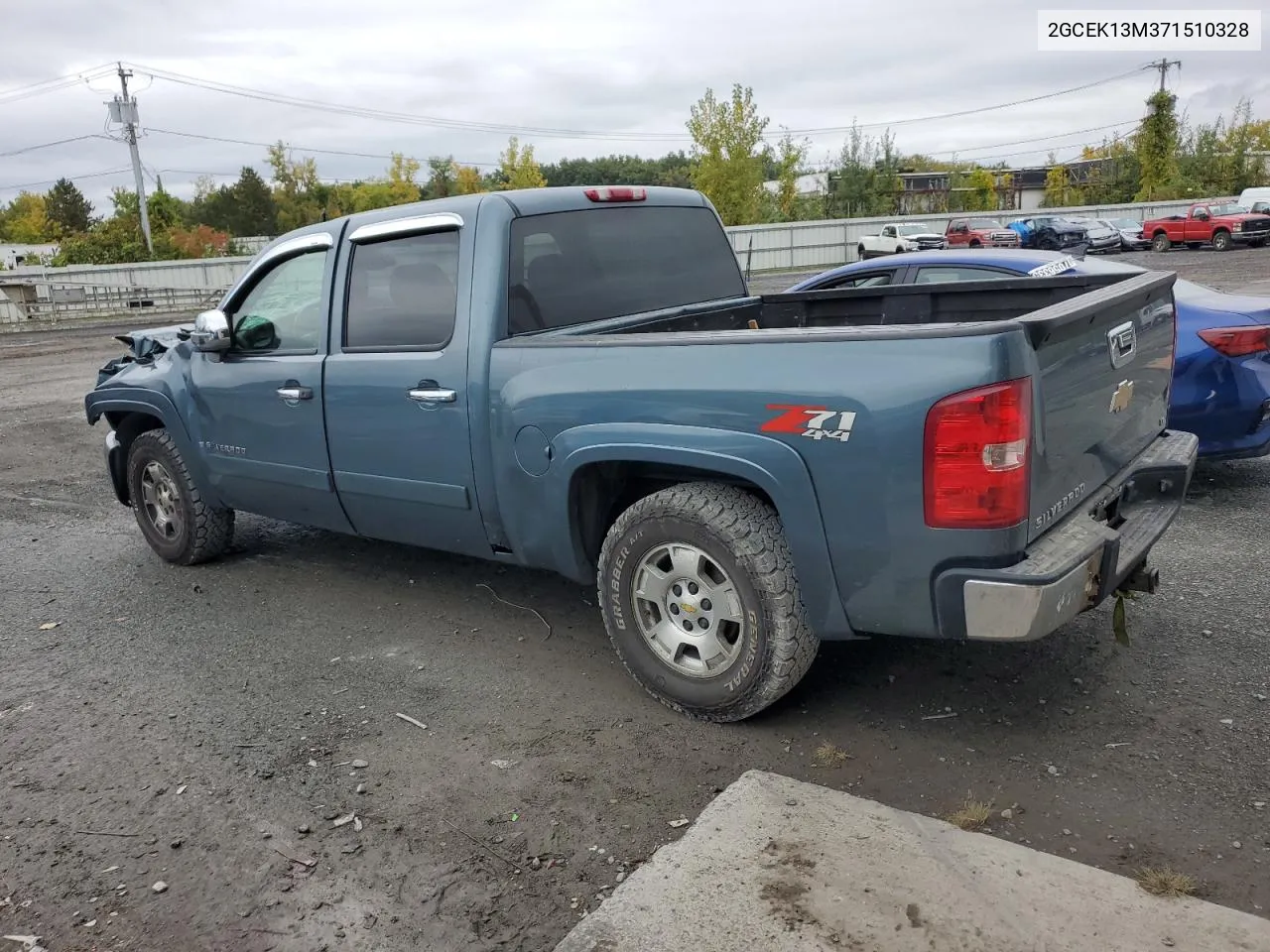 2007 Chevrolet Silverado K1500 Crew Cab VIN: 2GCEK13M371510328 Lot: 73105934