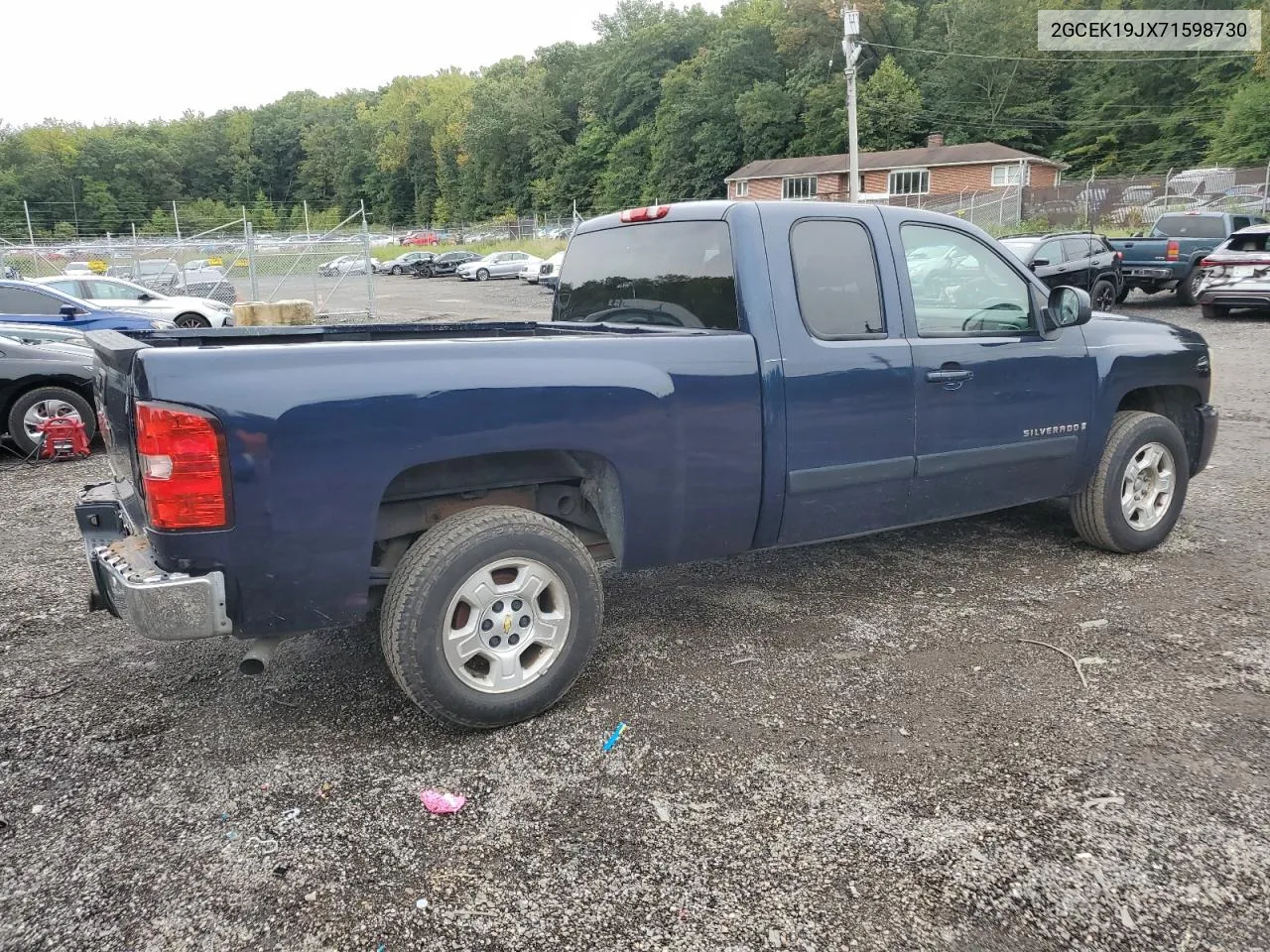 2007 Chevrolet Silverado K1500 VIN: 2GCEK19JX71598730 Lot: 73248304