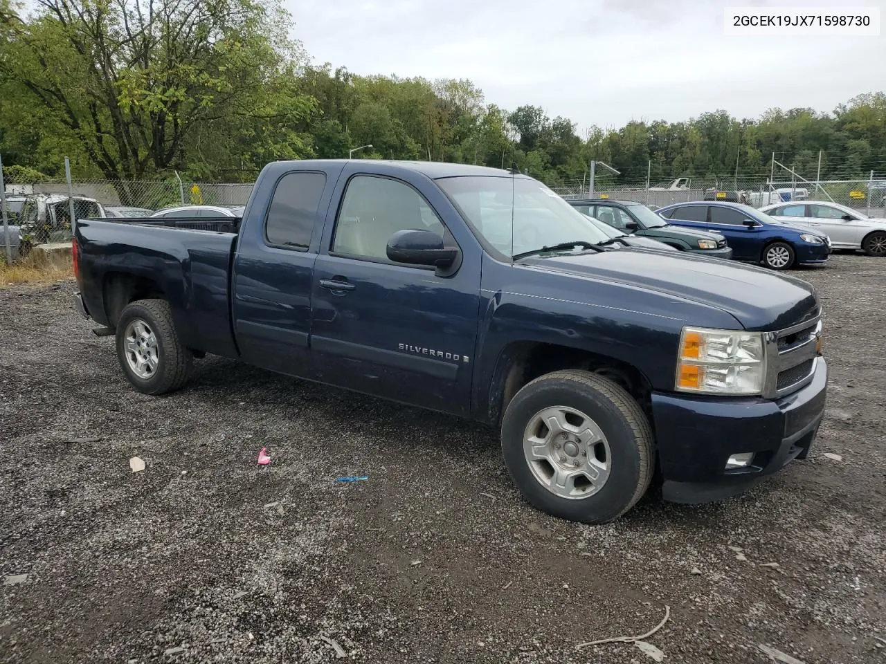 2007 Chevrolet Silverado K1500 VIN: 2GCEK19JX71598730 Lot: 73248304